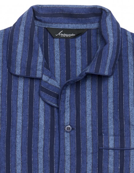 Pyjama Flanelle Homme Copenhagen Blues Ambassador 1867