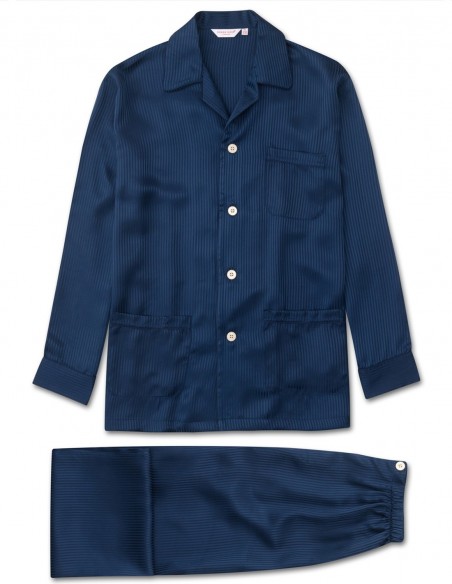 Pyjama en Soie Derek Rose Woburn Jacquard