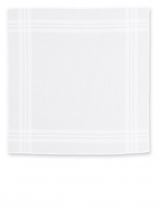 Mouchoirs Jacquard Blanc Derek Rose 2