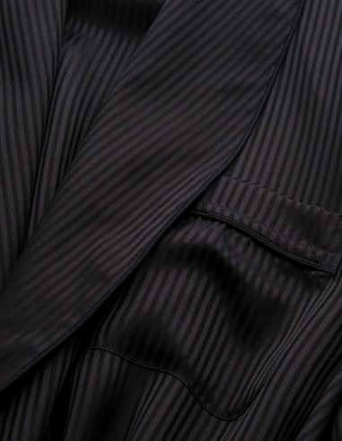 Robe de Chambre en Soie Derek Rose Woburn Jacquard