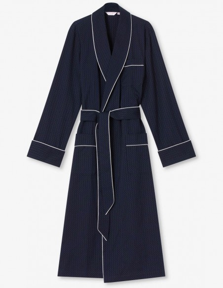 Robe de Chambre en Coton Derek Rose Royal 40