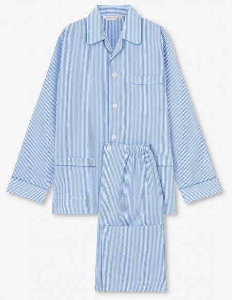 Pyjama Homme Coupe Classique James Cotton Blue Derek Rose