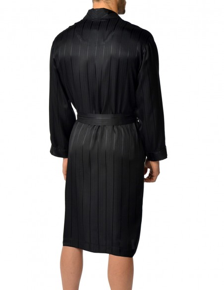 Robe de Chambre en Soie Majestic Sterling Herringbone