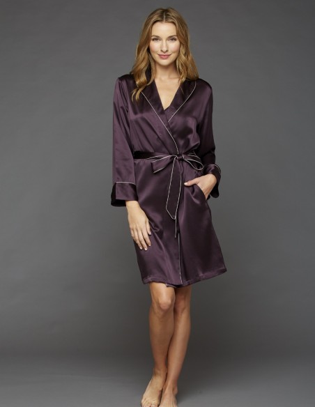 Robe de Chambre Courte en Soie Euforia
