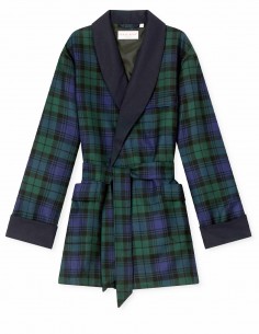 Tartan Smoking Jacket Laine Pure Derek Rose