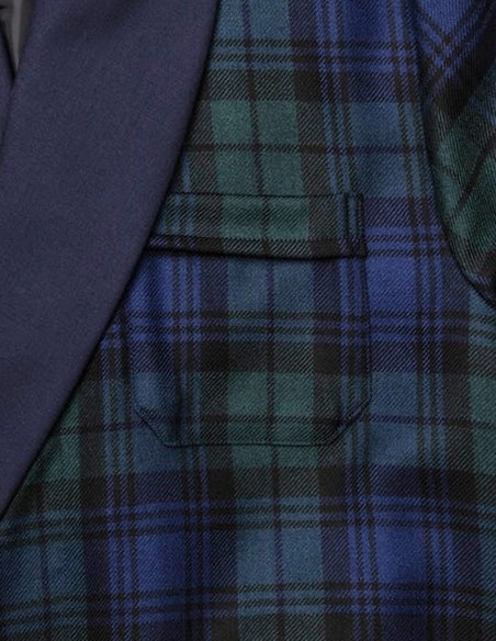 Tartan Smoking Jacket Laine Pure Derek Rose