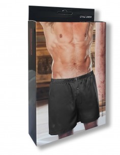 Caleçon Boxer Satin Gyz Noir 2