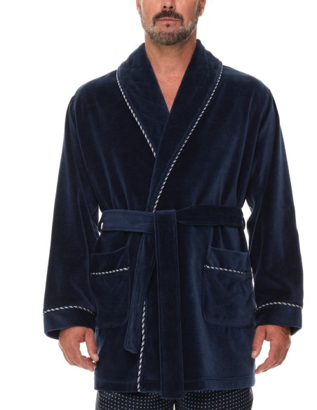 Refinery Velour Smoking Jacket Robe de Chambre Majestic