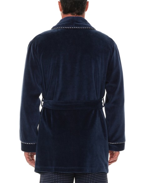 Refinery Velour Smoking Jacket Robe de Chambre Majestic