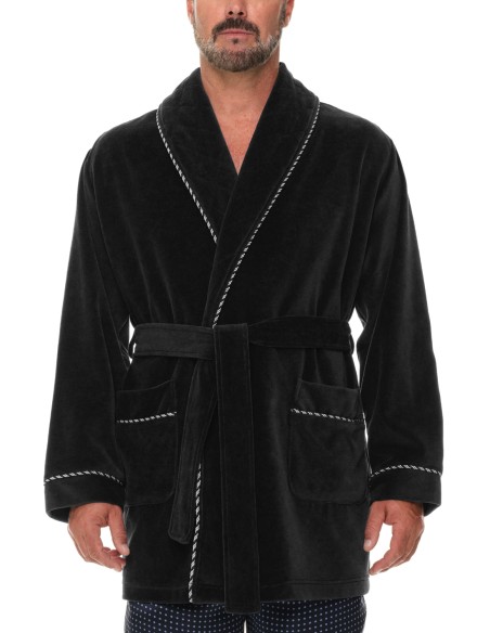 Refinery Velour Smoking Jacket Robe de Chambre Majestic