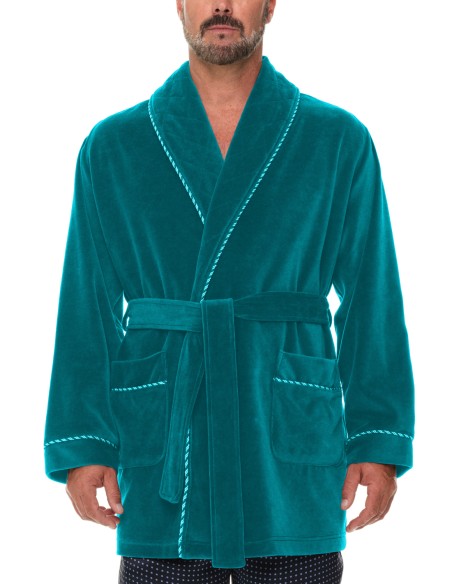 Refinery Velour Smoking Jacket Robe de Chambre Majestic