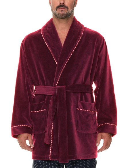 Refinery Velour Smoking Jacket Robe de Chambre Majestic