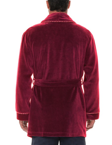 Refinery Velour Smoking Jacket Robe de Chambre Majestic