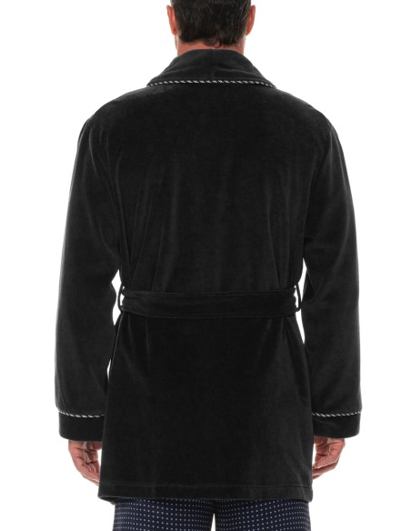 Refinery Velour Smoking Jacket Robe de Chambre Majestic