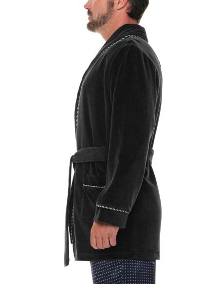 Refinery Velour Smoking Jacket Robe de Chambre Majestic