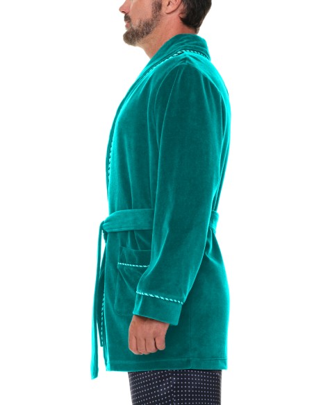 Refinery Velour Smoking Jacket Robe de Chambre Majestic