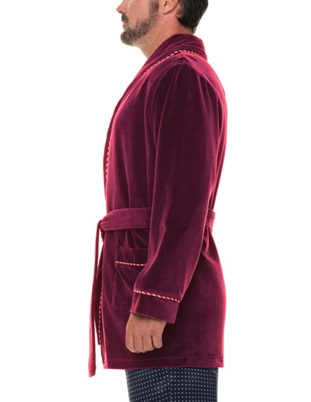 Refinery Velour Smoking Jacket Robe de Chambre Majestic